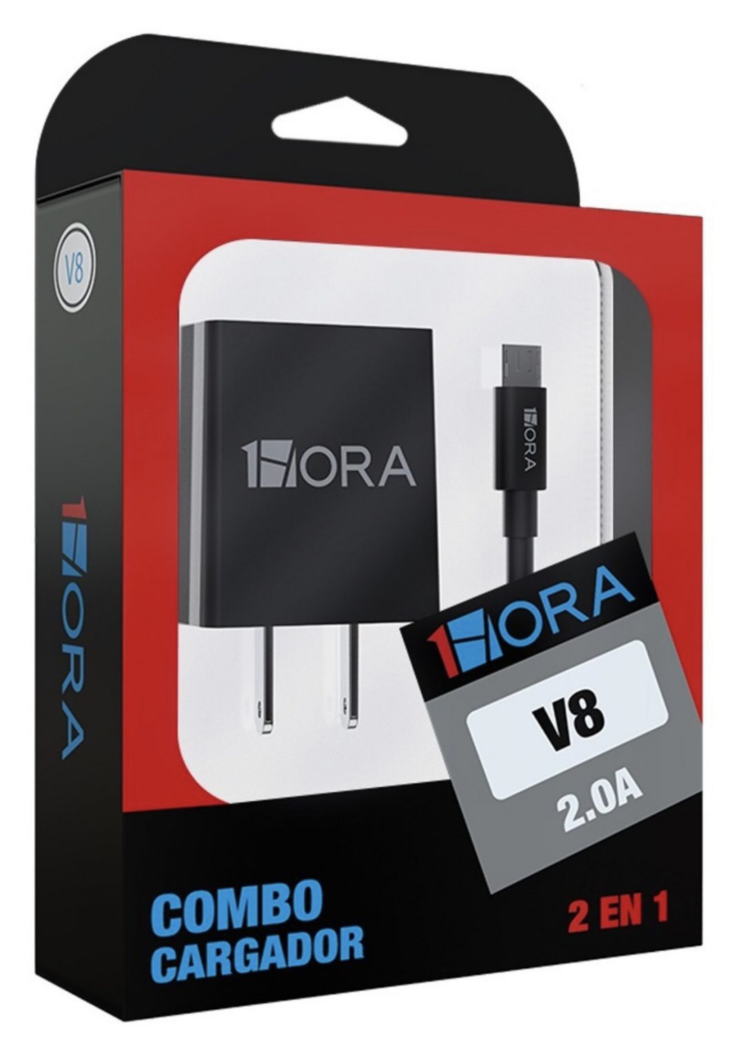 Combo Cargador Carga Rapida Cable V8 20a 1hora Terasoftware Technologies 